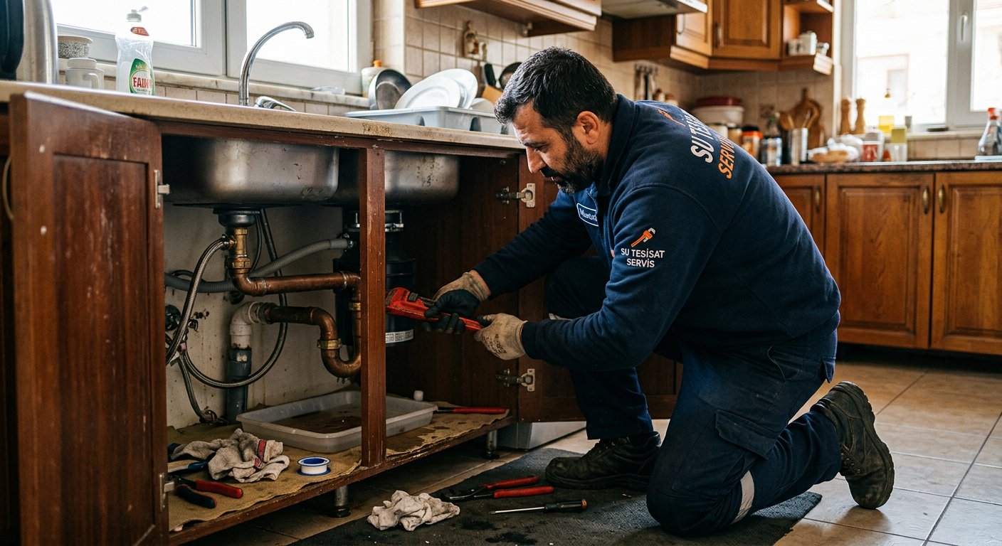 Tesisatçı çalışması